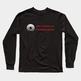 mechanical engineering logo, mechanic engineer text Long Sleeve T-Shirt